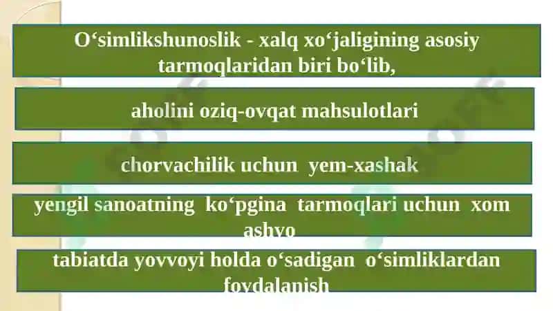 O‘simlikshunoslik fanining maqsadi va vazifasi, dalaekinlarining umumiy tavsifiva guruhlari 3