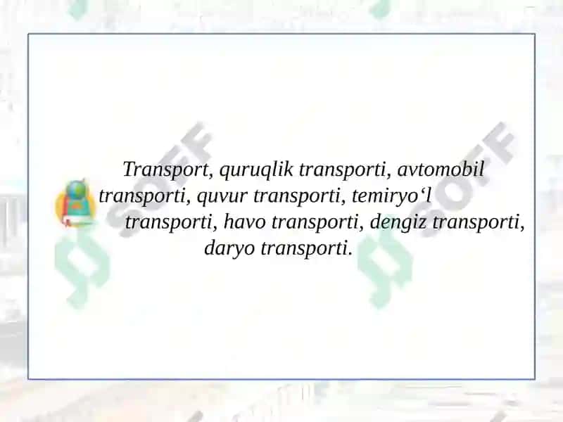 Jahon transporti geografiyasi 3