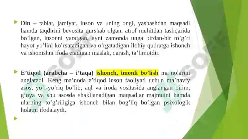 Dinshunoslik Fanining Predmeti, Maqsadi va Vazifalari 3