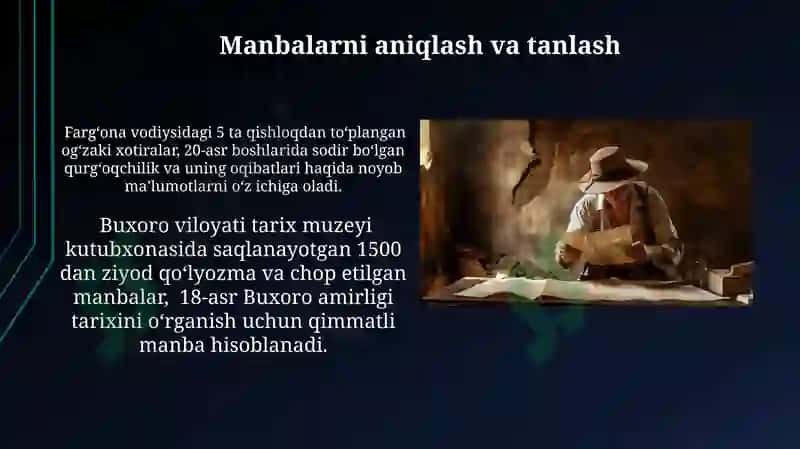 Lokal tarix metodi asosida tadqiqotni amalga oshirish 3