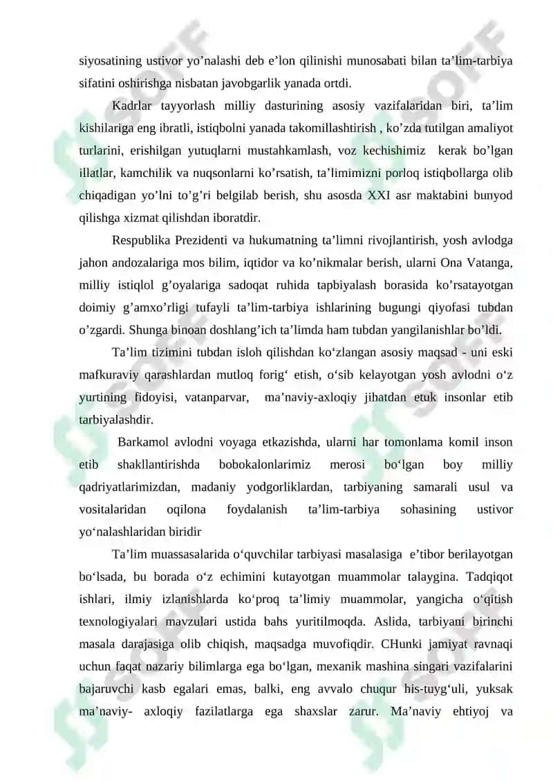 Komil insonni voyaga etkazishda boshlang’ich ta’lim shubhasiz mustahkam poydevor rolini o’taydi 3