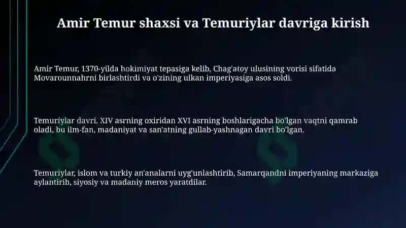 Amir Temur va Temuriylar davri tarixshunosligi 3
