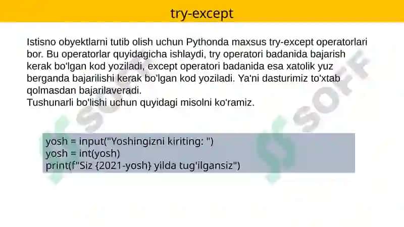 DASTURLASH FANIDAN YOZGAN MUSTAQIL ISHI 3