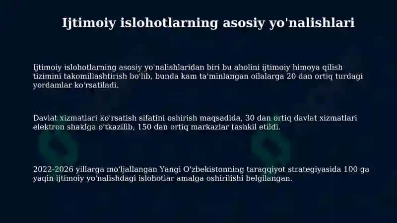 O’zbekistonda ijtimoiy sohada amalga oshirilayotgan o’zgarishlar mazmun mohiyati 3