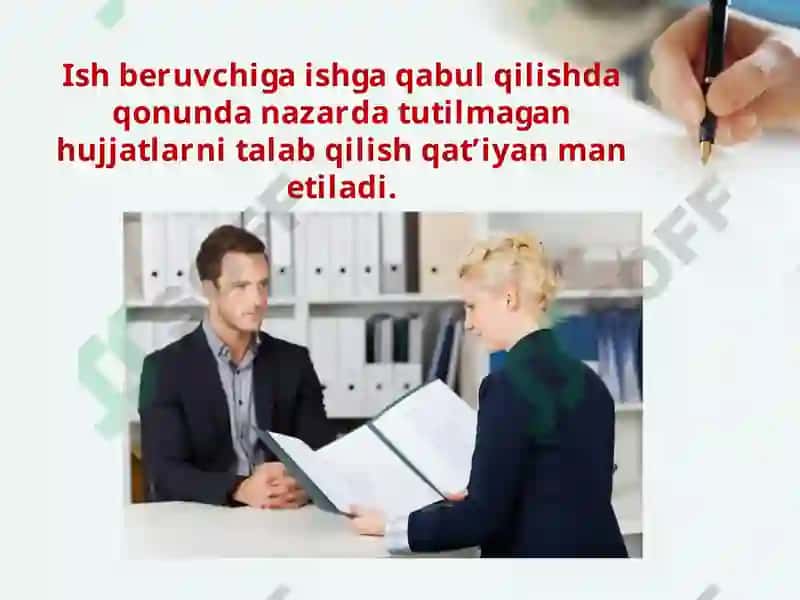 Ishgaqabulqilinayotgandahujjatlarnirasmiylashtirish 3