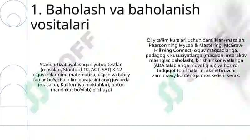 Oliy ta'lim kurslari uchun darsliklar 3
