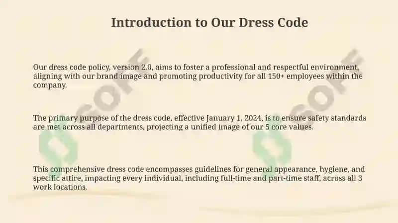 Dress code 3