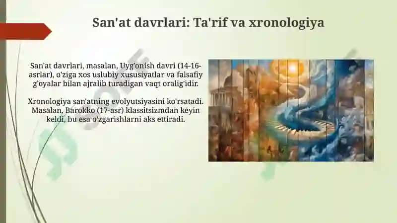 San'at davrlari 3