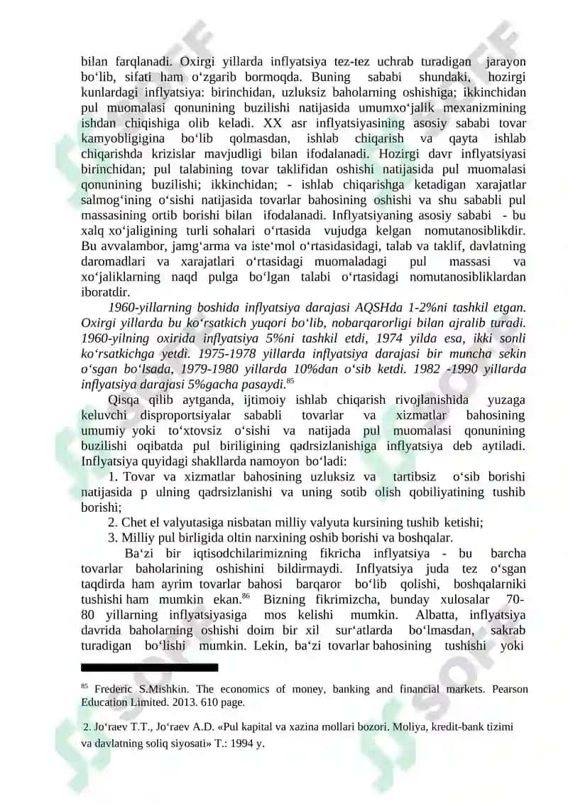 Inflyatsiya va unga qarshi kurashish yo‘llari 3