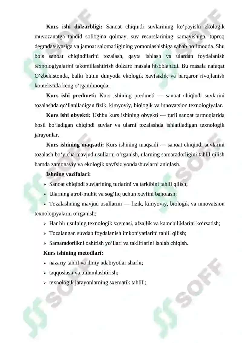Sanoat chiqindi suvlarini tozalash usullari 3