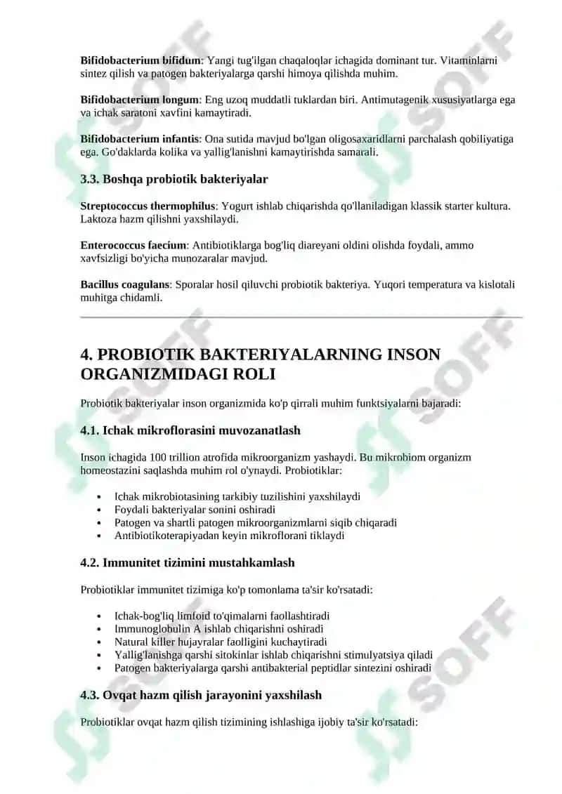Probiotik Bakteriyalar va Biotehnologiya 3