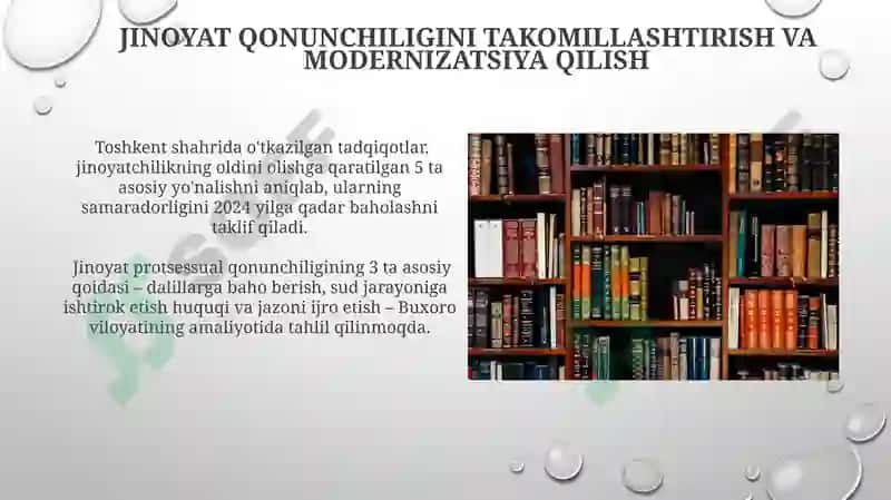 Jinoyat Huquqiga oid Siyosatni Amalga Oshirishning Asosiy Yo'nalishlari 3