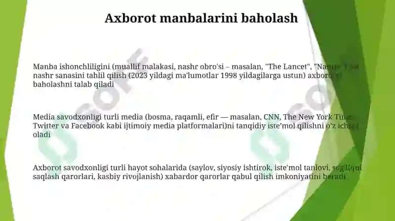 Media va axborot savodxonligi tushunchasi va uning ahamiyati 3