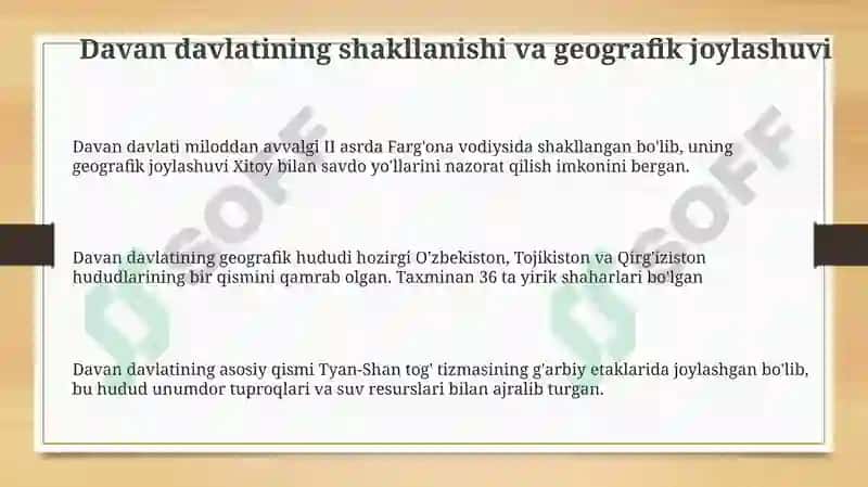 Davandavlatining tashkil topishi va ijtimoiy-siyosiy hayoti 3