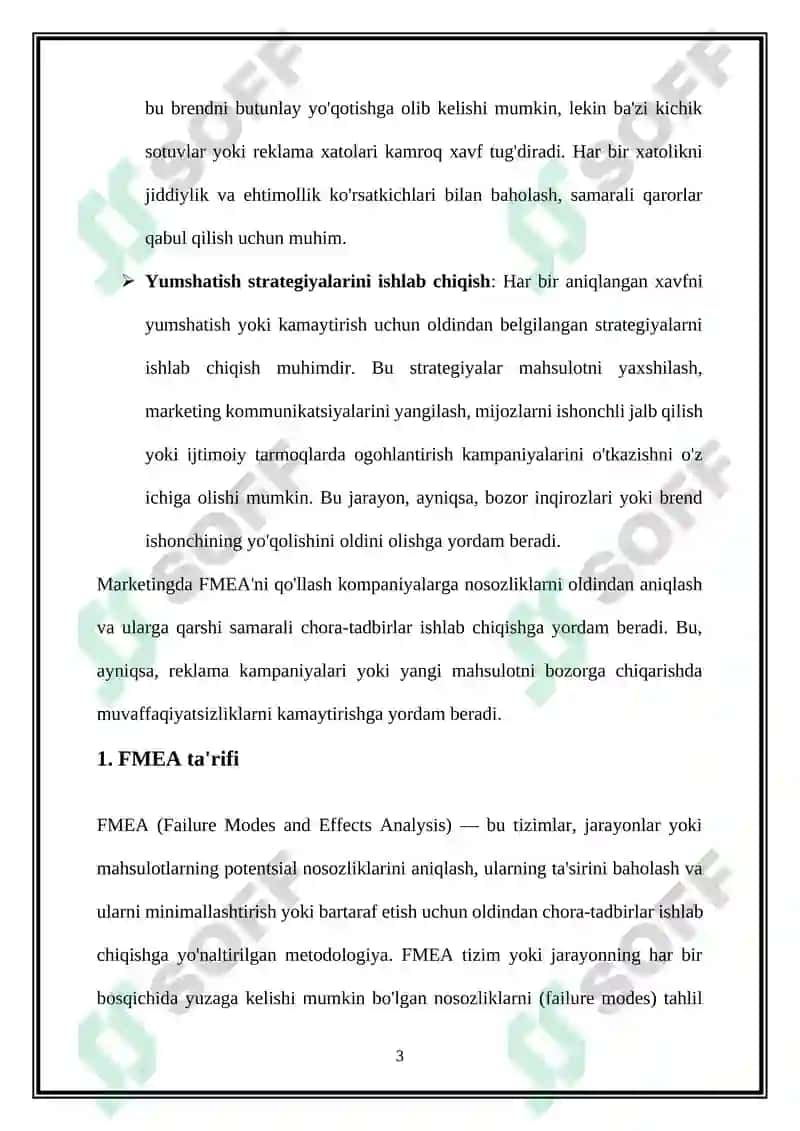 Marketingda inqiroz va muvaffaqiyatsizlik rejimining ahamiyati va ta'sir tahlili 3