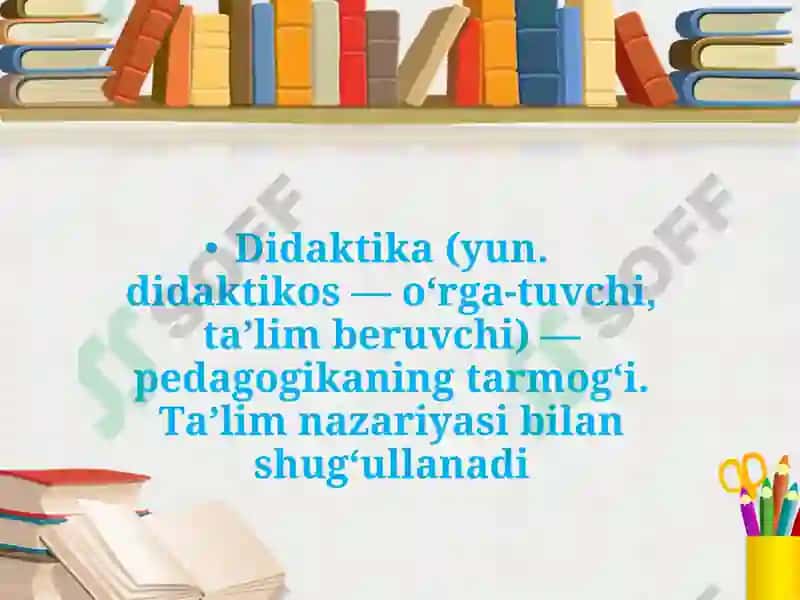 Didaktika ta’lim nazariyasi sifatida O’qitish tamoyillari metodlari 3