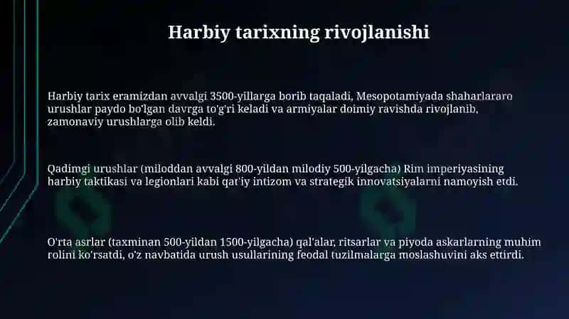 Harbiy tarix 3