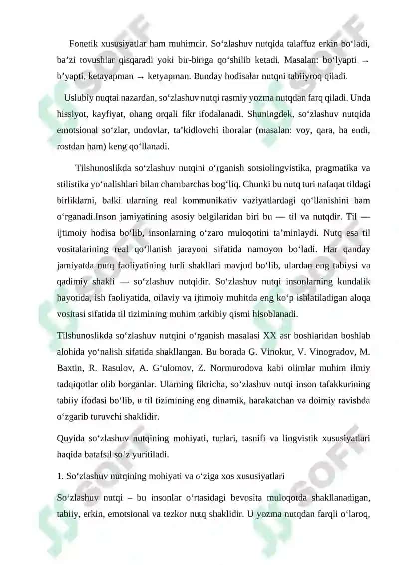Soʻzlashuv nutqining tasnifi 3
