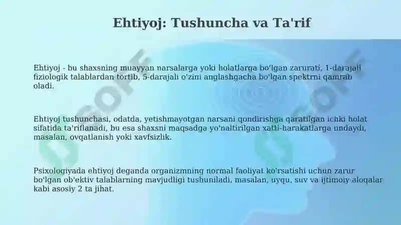 Ehtiyojfaollikni yuzaga keltiruvchi turkisifatida va ehtiyoj o'rganish metodlari 3