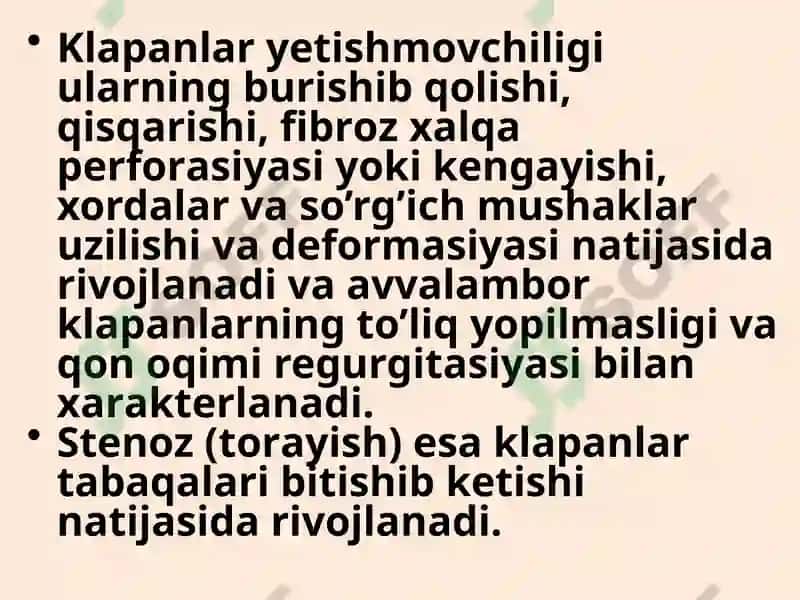 Mitral klapan yetishmovchiligi 3