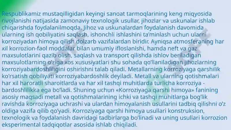 METALLAR KORROZIYASIGA QARSHI KURASHISH USULLARI 3