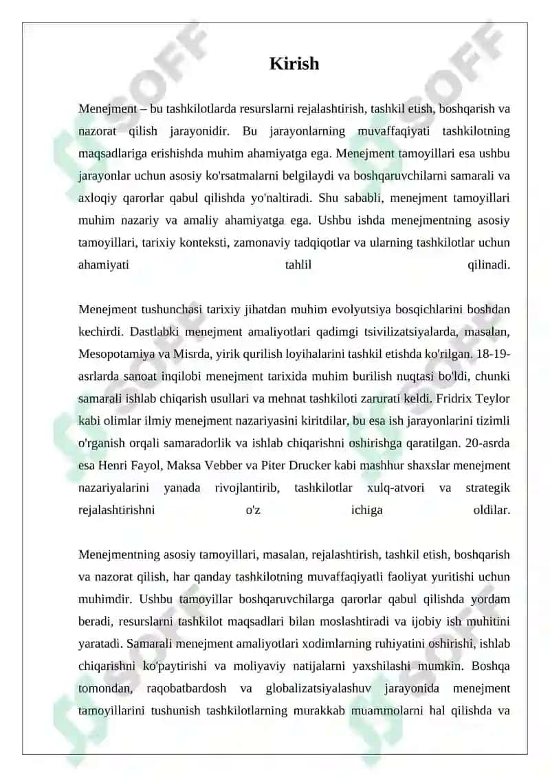 Menejment va uning tamoyillari 3