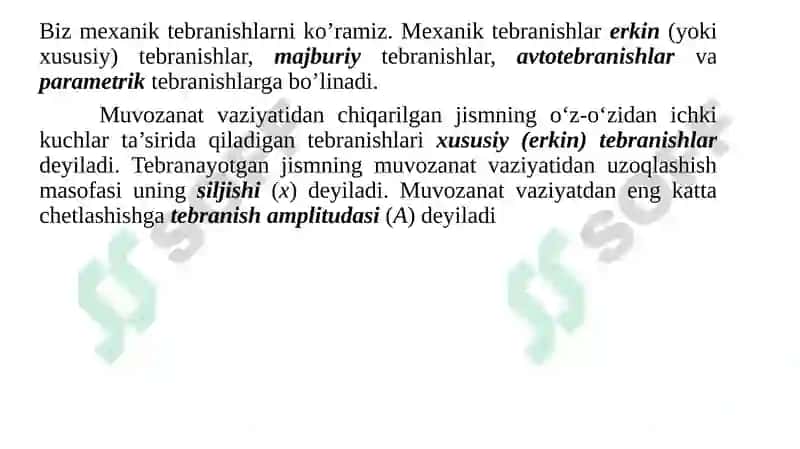 Mexanik tebranishlar 3