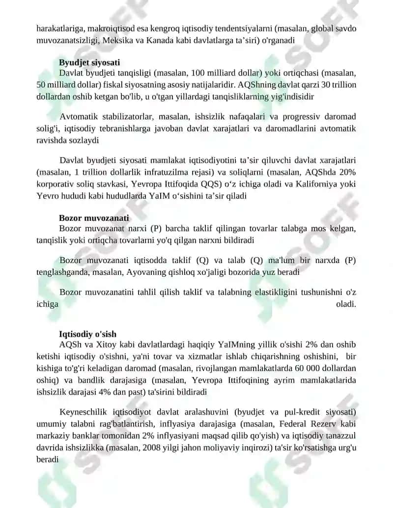 Iqtisodiyot jamiyatlarning resurslarni taqsimlash 3
