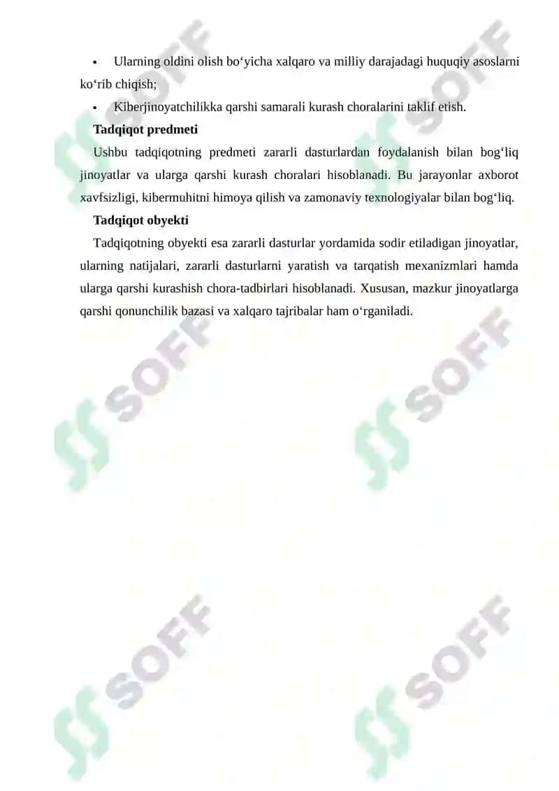 ZARARLI DASTURLARDAN FOYDALANISH BILAN BOG'LIQ JINOYATLAR 3