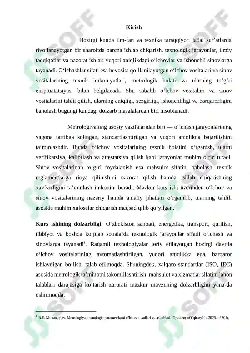 O‘lchov vositalari va sinov vositalarini tahlil qilish 3