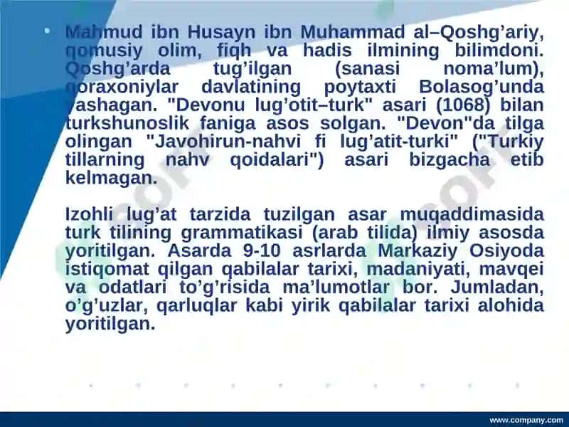 Mahmud Qoshg'ariyhayoti va pedagogik qarashlari 3