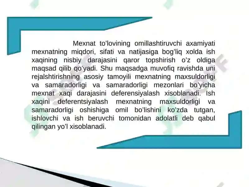 Mehnatni tashkiletish va me'yoriy tashkilotlar 3