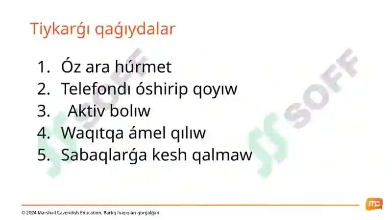 Dástúratı:Ózbekstandaǵı tábiyiy pánler master oqıtıwshıları ushın qániogeligin arttırıw oqıw kursı 3