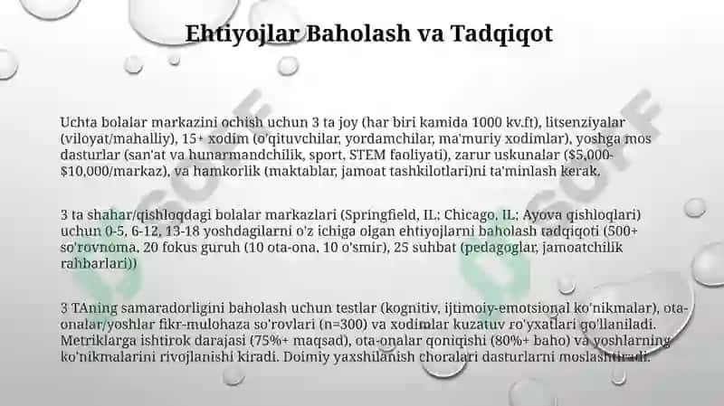Turli yosh guruhlarida faoliyat markazlarini tashkil etish 3