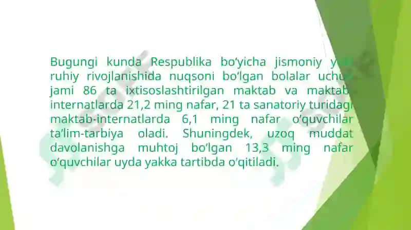 IMKONIYATI CHEKLANGAN BOLALARNI INKLYUZIF TA'LIM VA TARBIYALASH KONSEPSIYASI 3