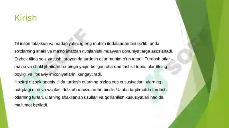 Ho'zirgi Oʻzbek adabiy tilida Turdosh Otlar 3