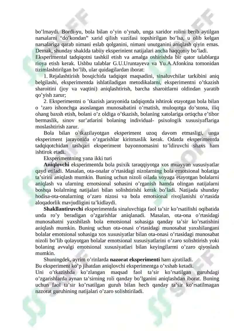 Bolalar psixologiyasining asosiy va yordamchi metodlari 3