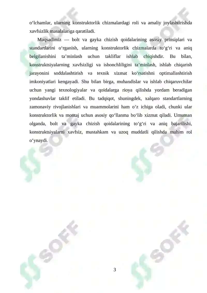 Bolt va gayka chizish qoidalari 3