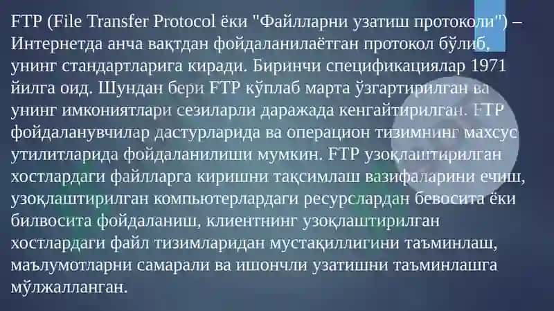 FTP protokoli 3