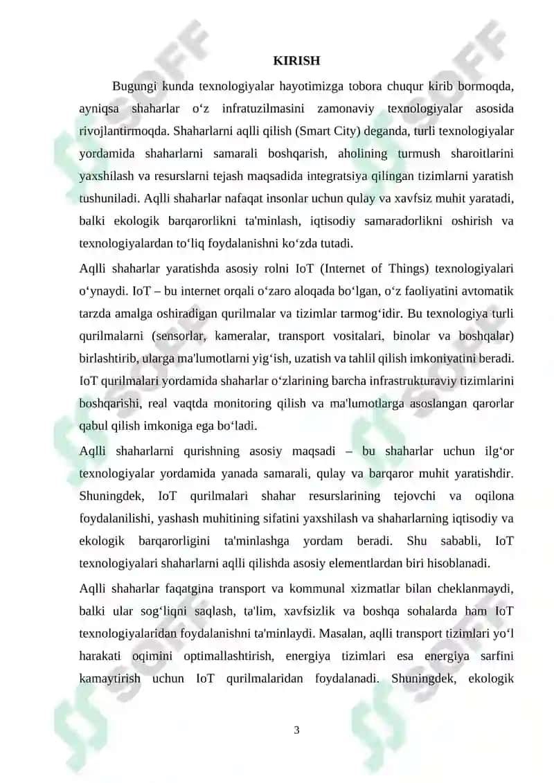 IoT qurilmalari yordamida shaharni aqlli qilish (Smart City) 3