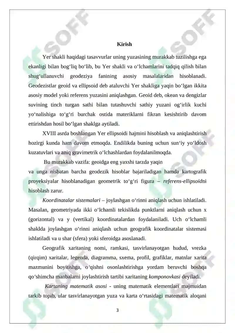 DUNYO KARTALARINI TUZISHDA PROYEKSIYALARNING QO‘LLANILISHI 3