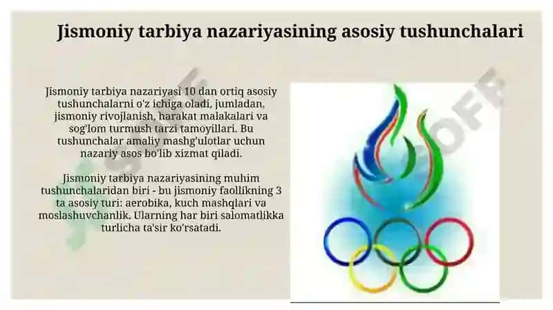 Jismoniy tarbiya nazariyasi va fanining predmeti va tushunchalari 3