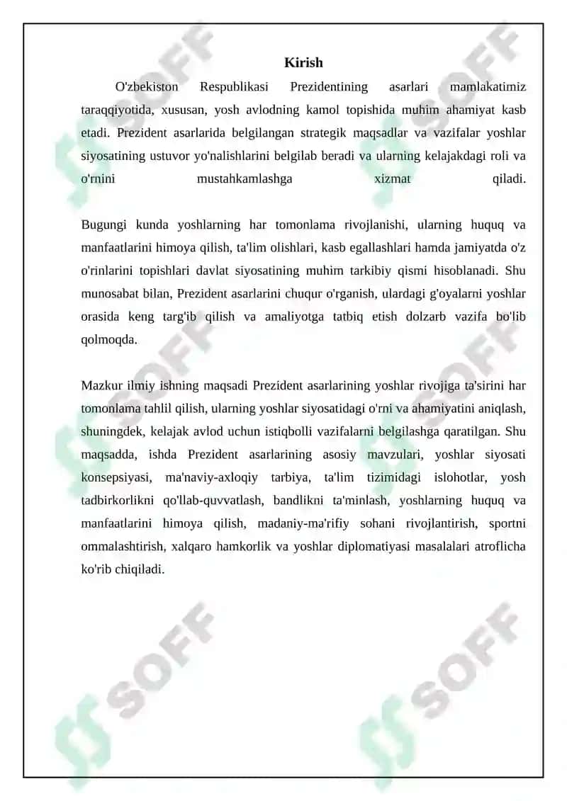 O'zbekiston Respublikasi Prezidentining asarlari 3