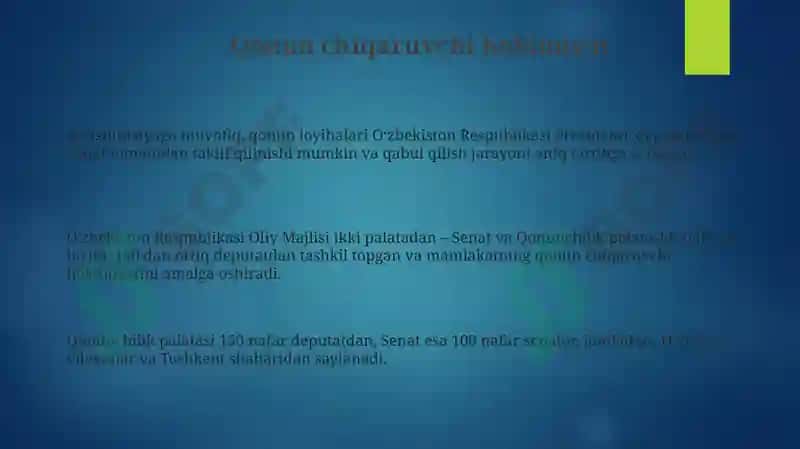 Demokratik va Huquqiy Davlat Tamoyillari 3