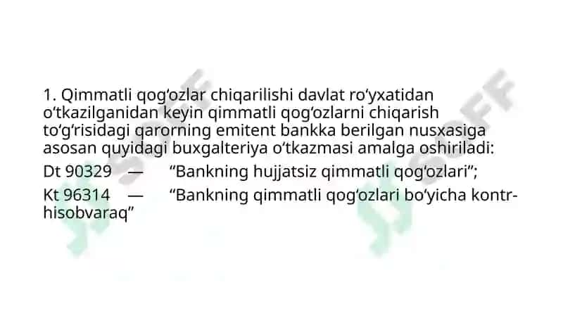 MAVZU.QIMMATLI QOG’OZLAR BO’YICHA OPERATSIYALAR HISOBI 3