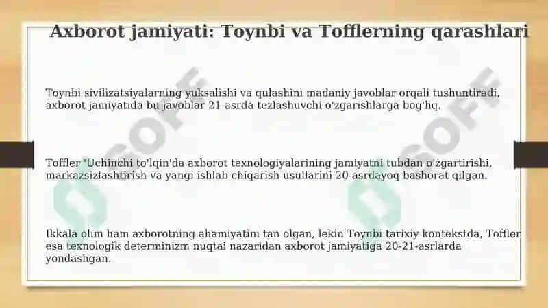 Axborotlashgan jamiyat va uning istiqbollari 3