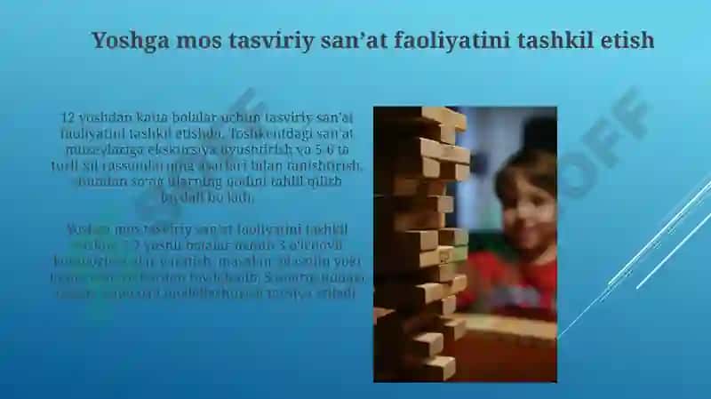 Tasviriy San'at va Bolaning Kognitiv Rivojlanishi 3