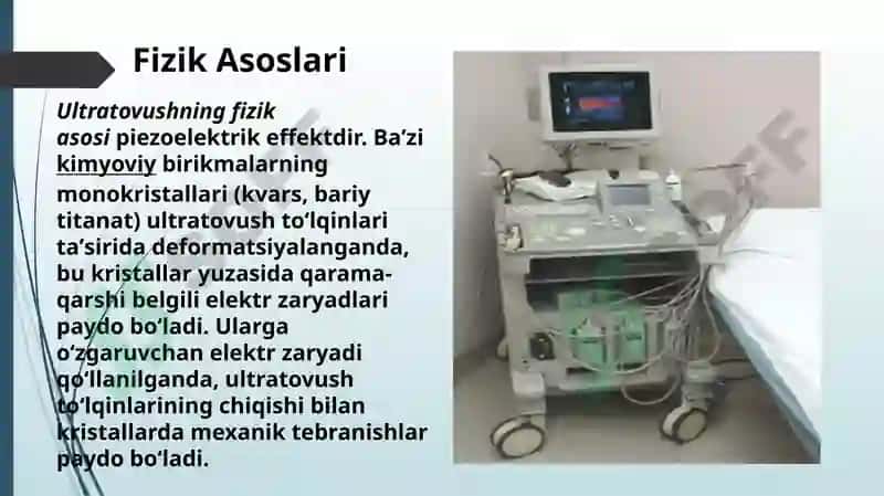 Ultratovush to`lqinlar.Ultratovush tekshiruvini o’tkazish prinsplari 3
