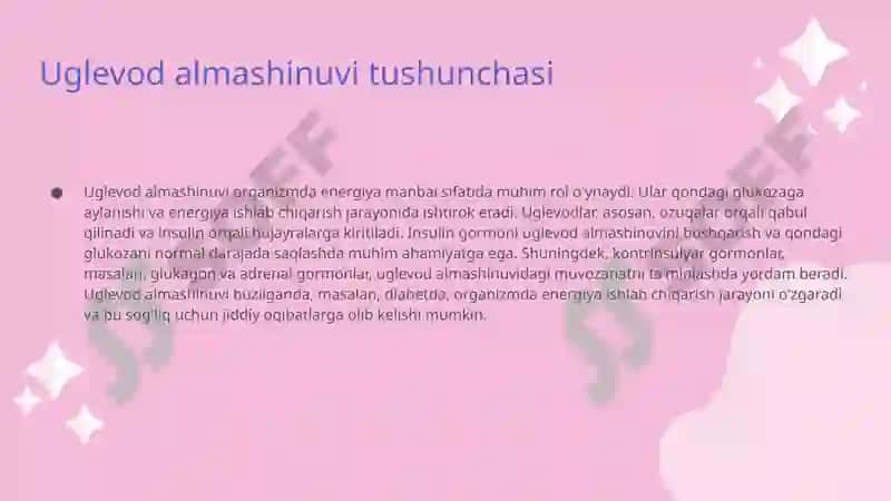 Uglevod almashinuvi va uning patofiziologiyasi 3