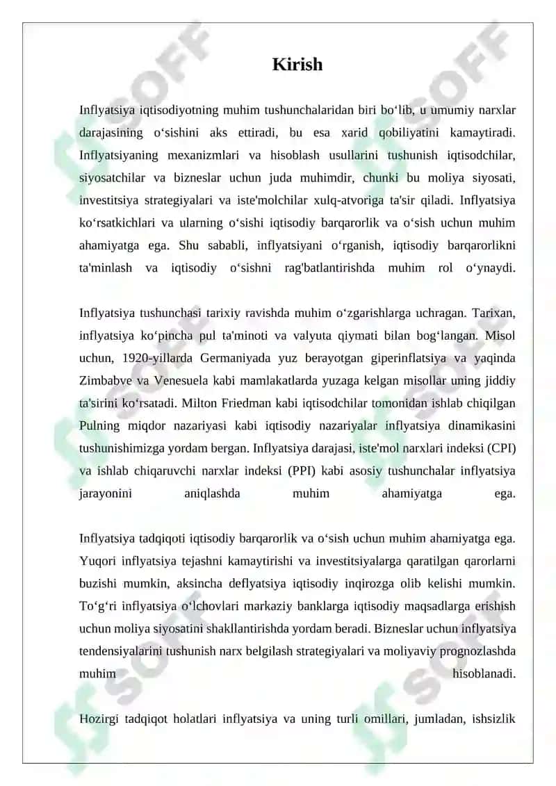 Inflyatsiya Moxiyati va Xisoblash Usullari 3